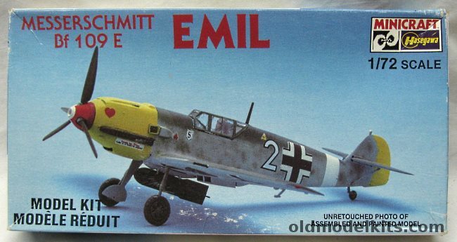 Hasegawa 1/72 Messerschmitt Bf-109E Emil - Oblt. Joachim Munchenberg 7./JG26, 1107 plastic model kit